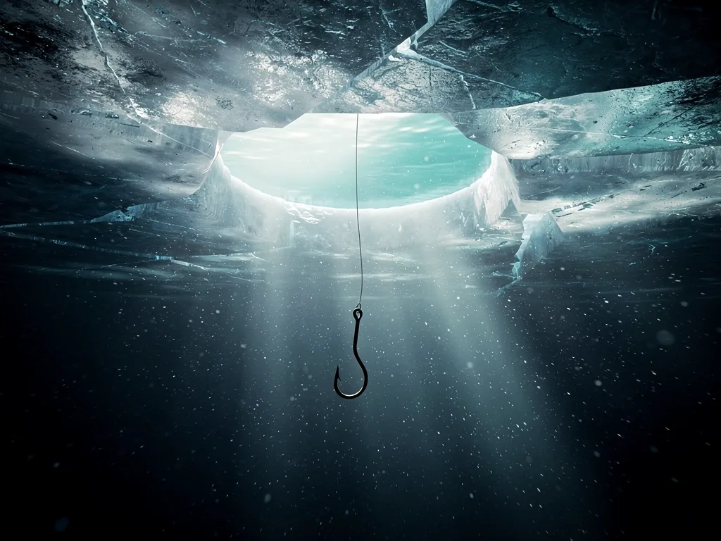 Underwater ice perspective