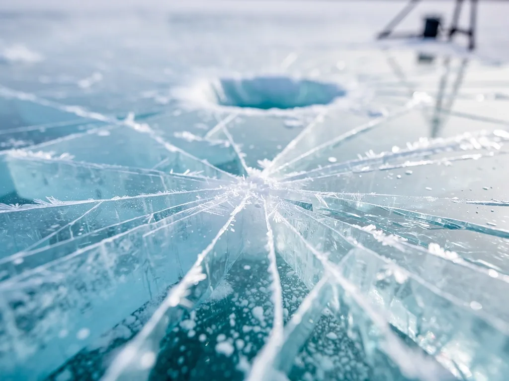 Arctic ice texture